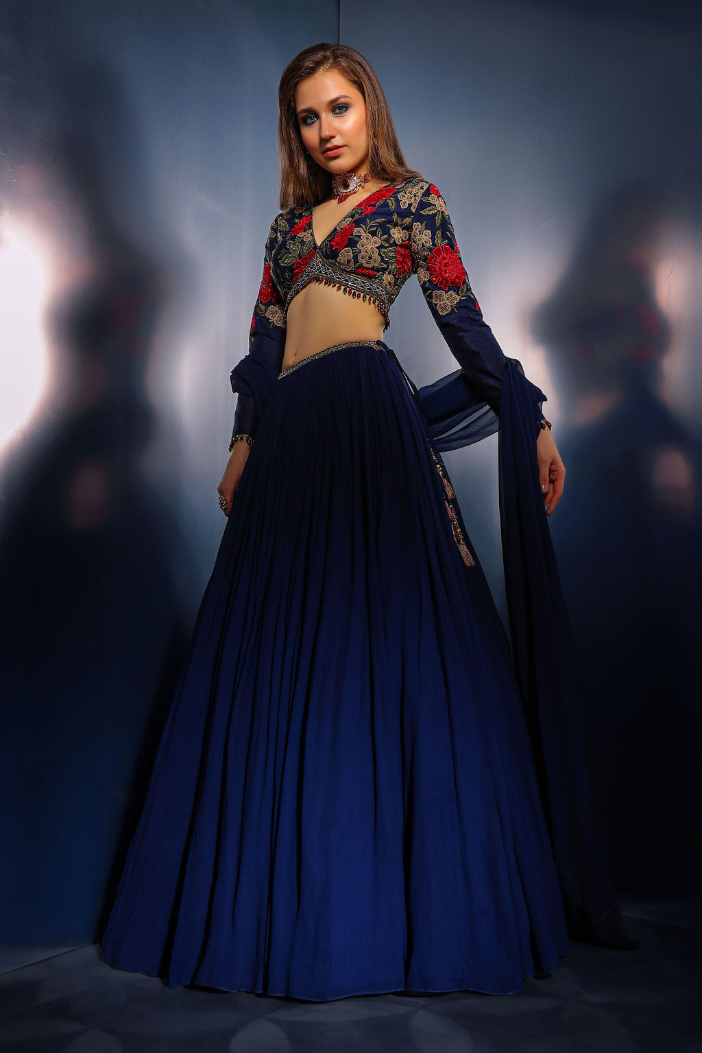 Blue Skirt and Top