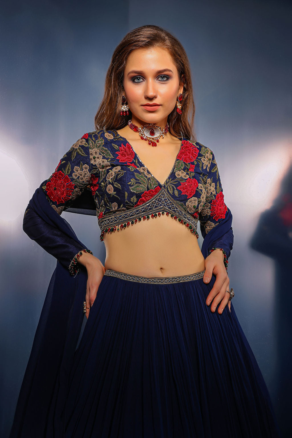 Blue Skirt and Top