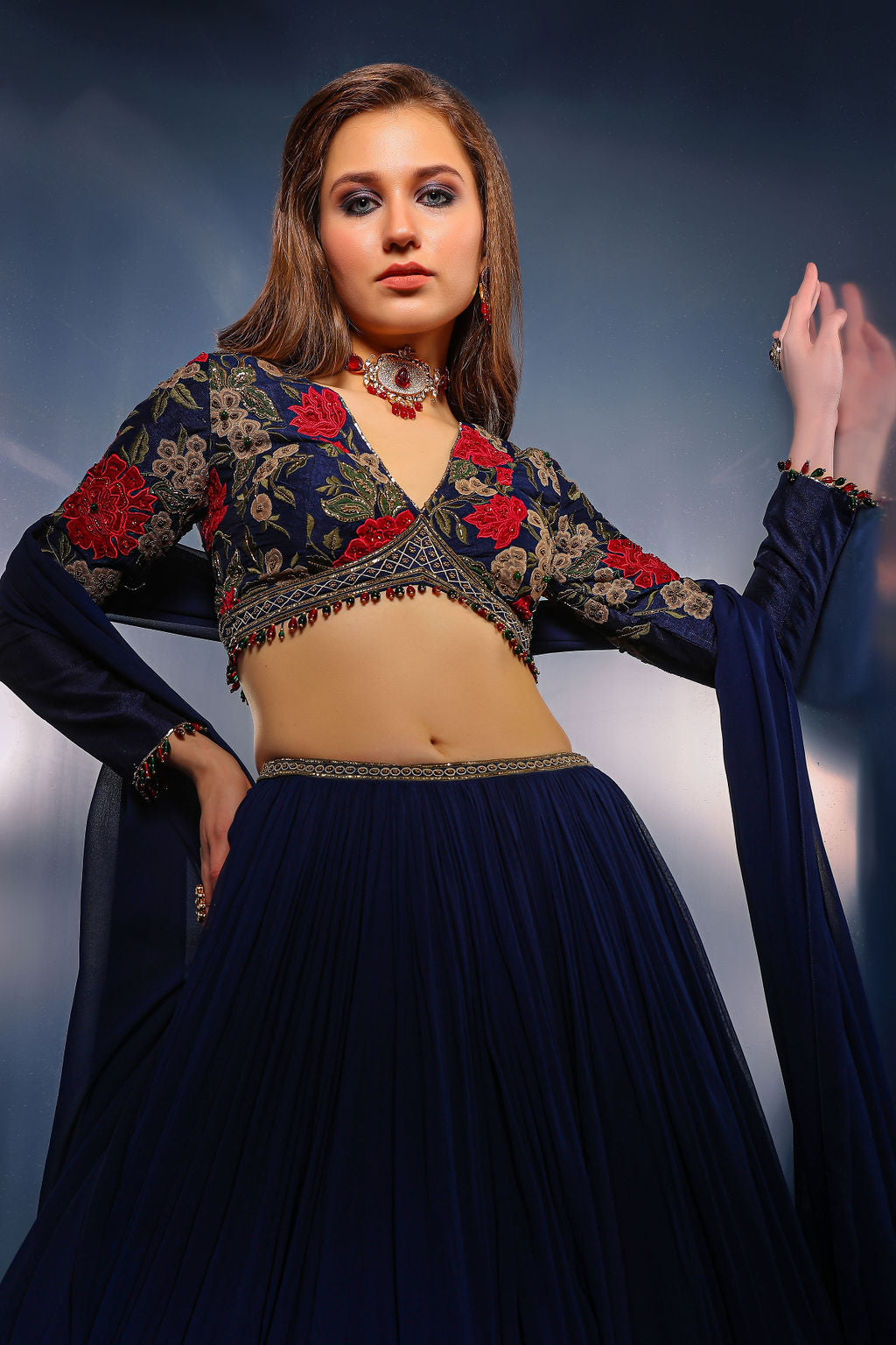 Blue Skirt and Top