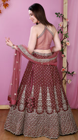 Onion color Lehenga