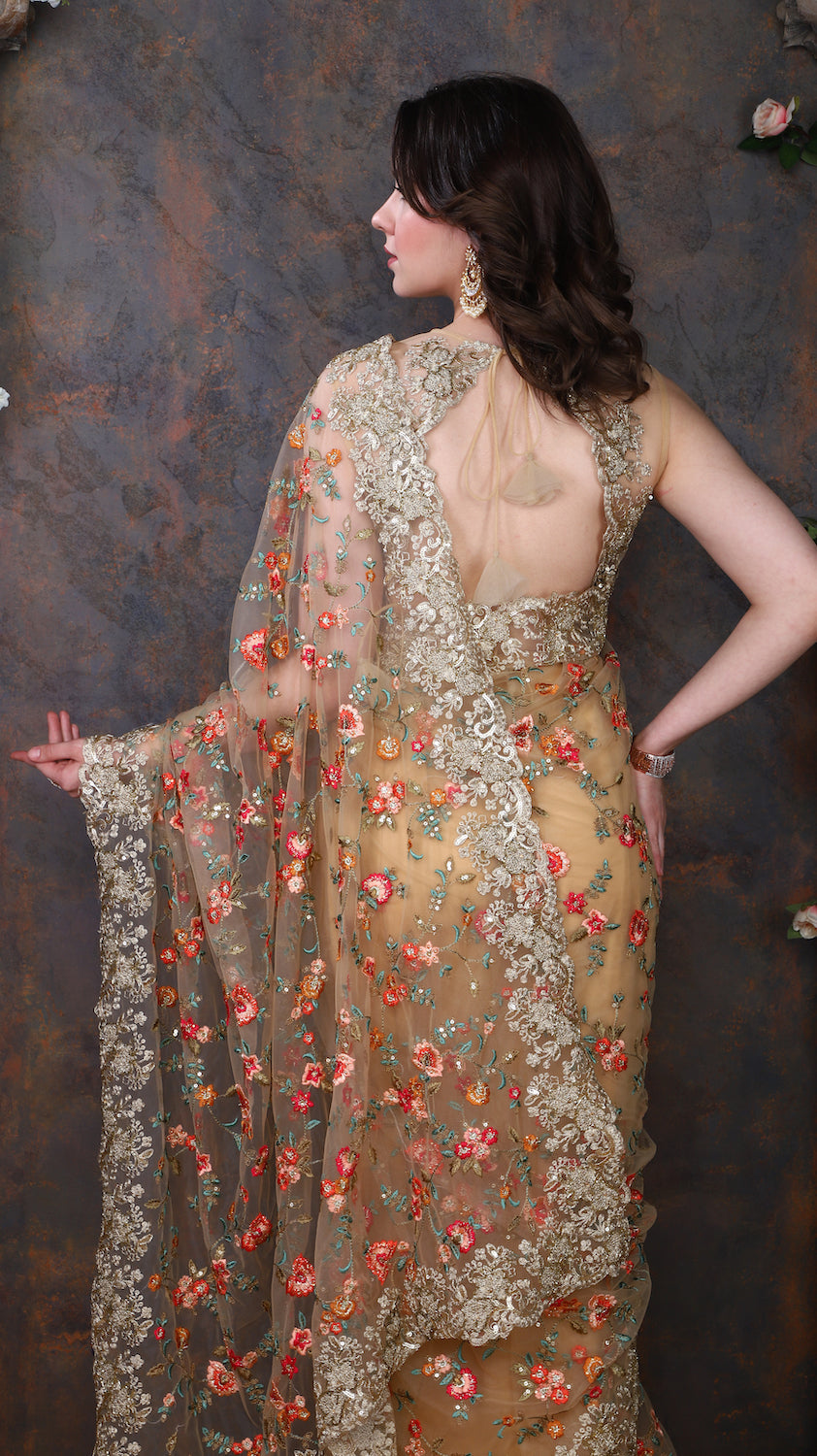 Golden Saree