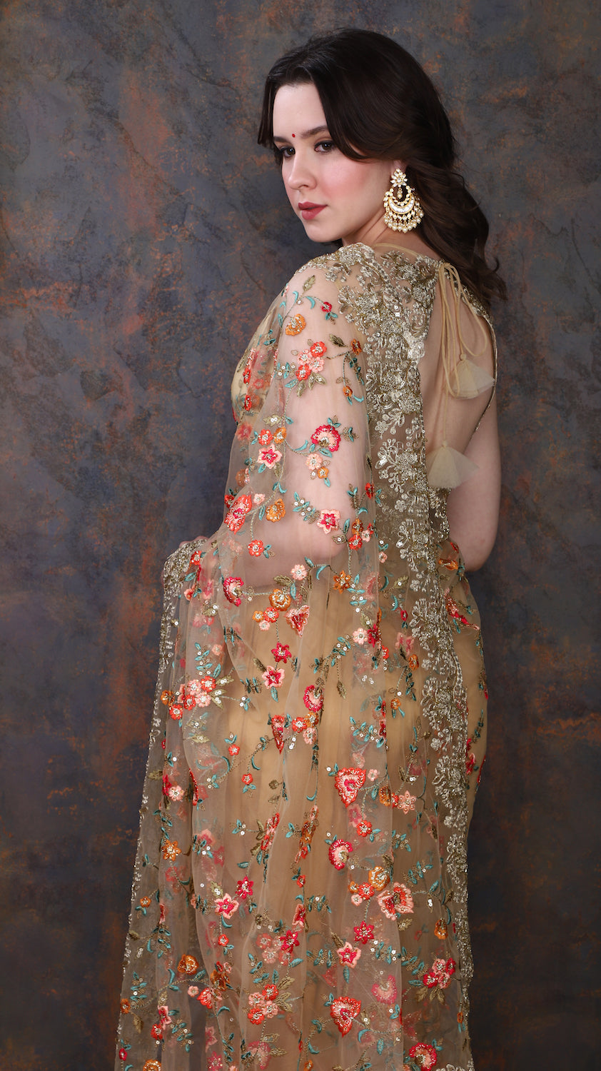Golden Saree