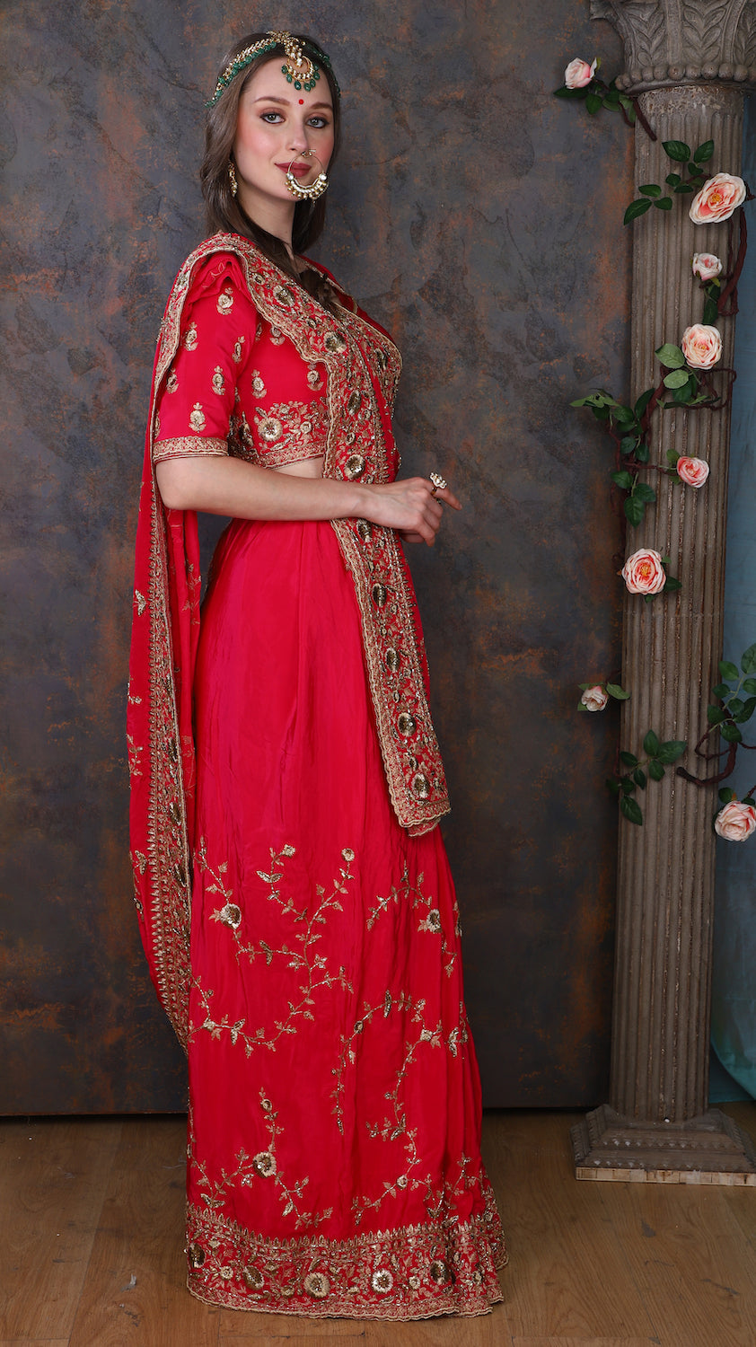 Fushia Pink Saree