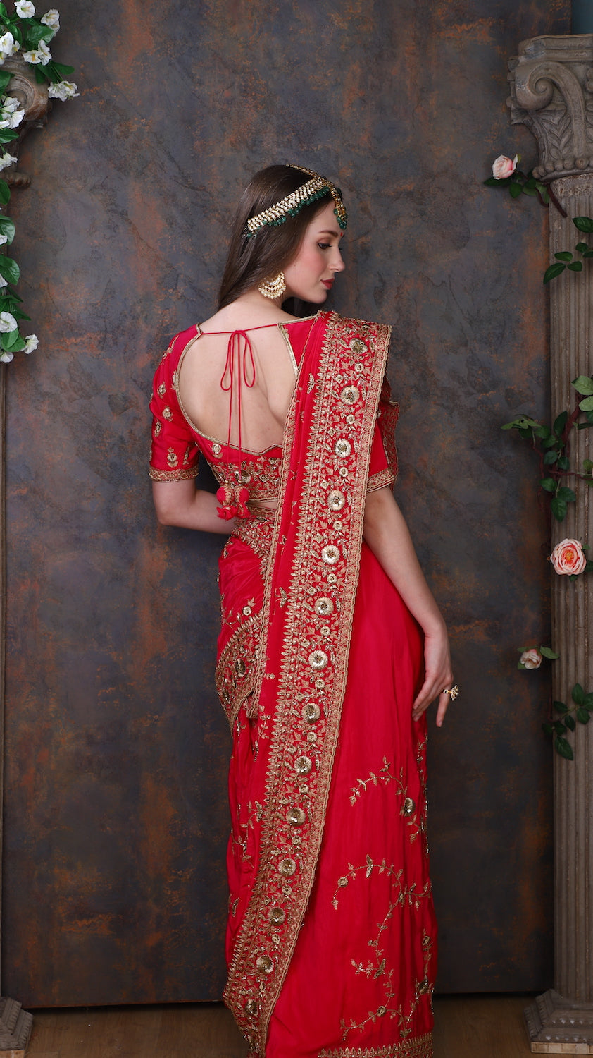 Fushia Pink Saree