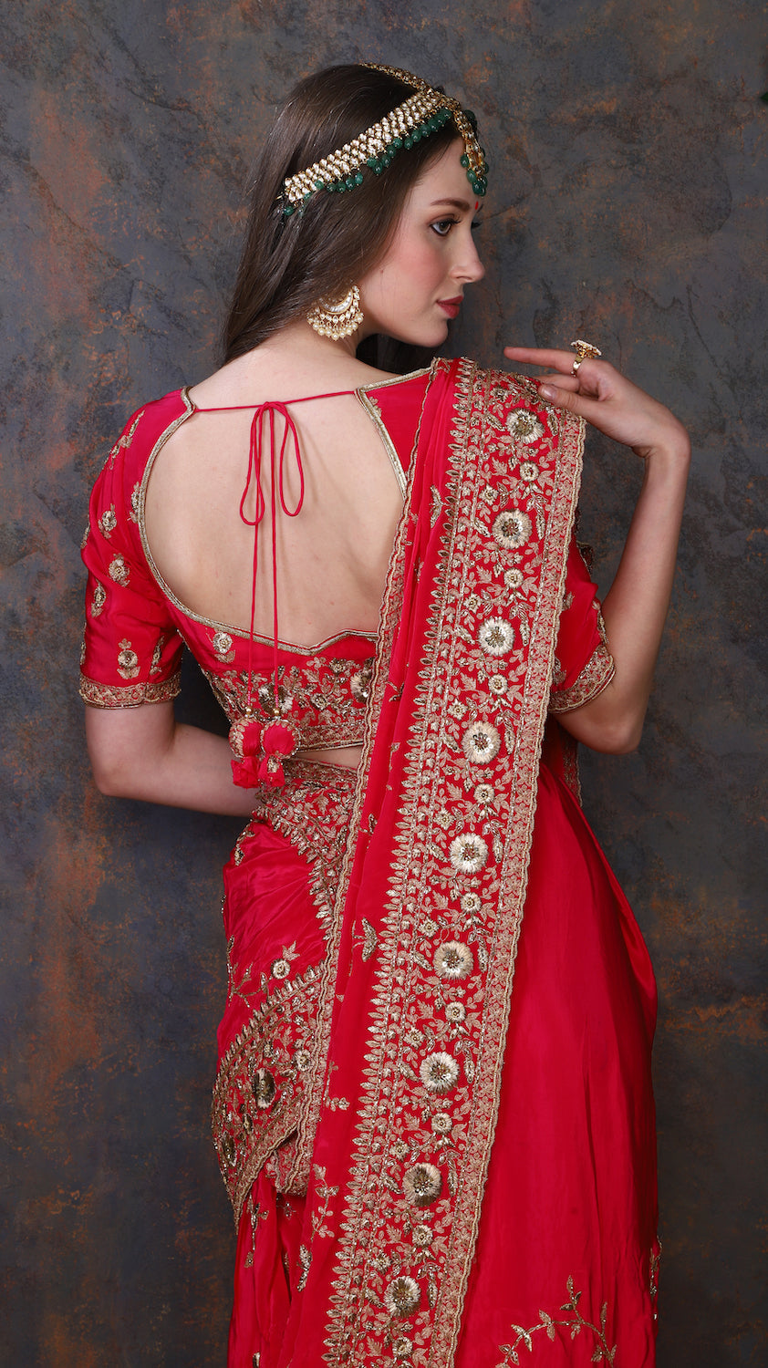 Fushia Pink Saree