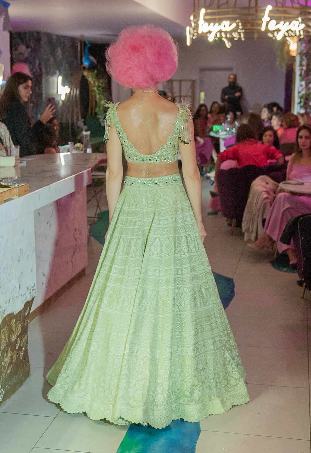 Mint Lehenga