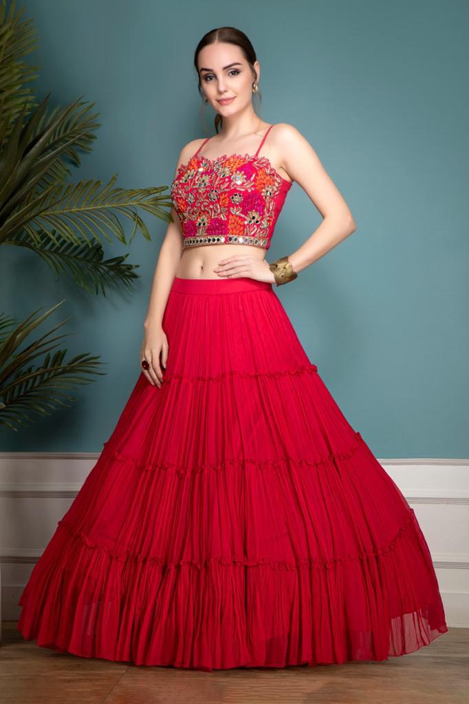 Hot Pink Lehenga and choli