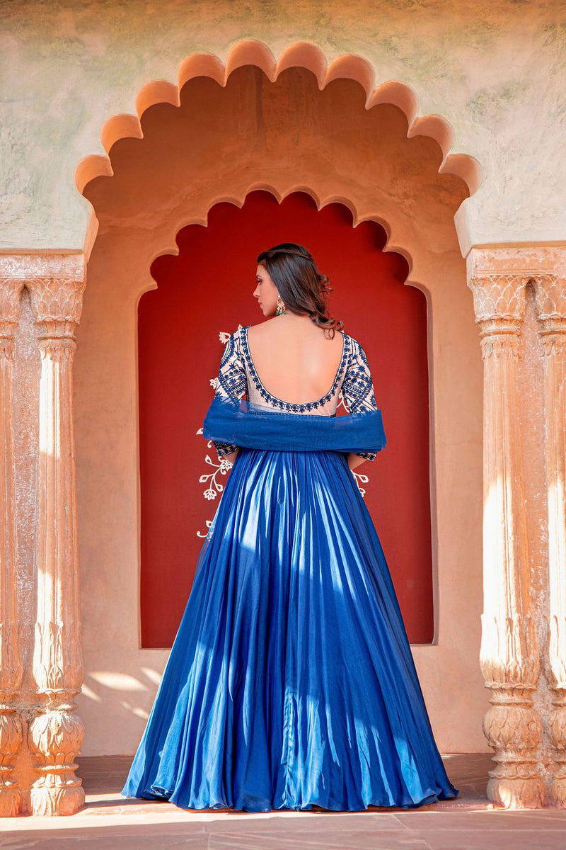 Beautiful ivory blue Dress 