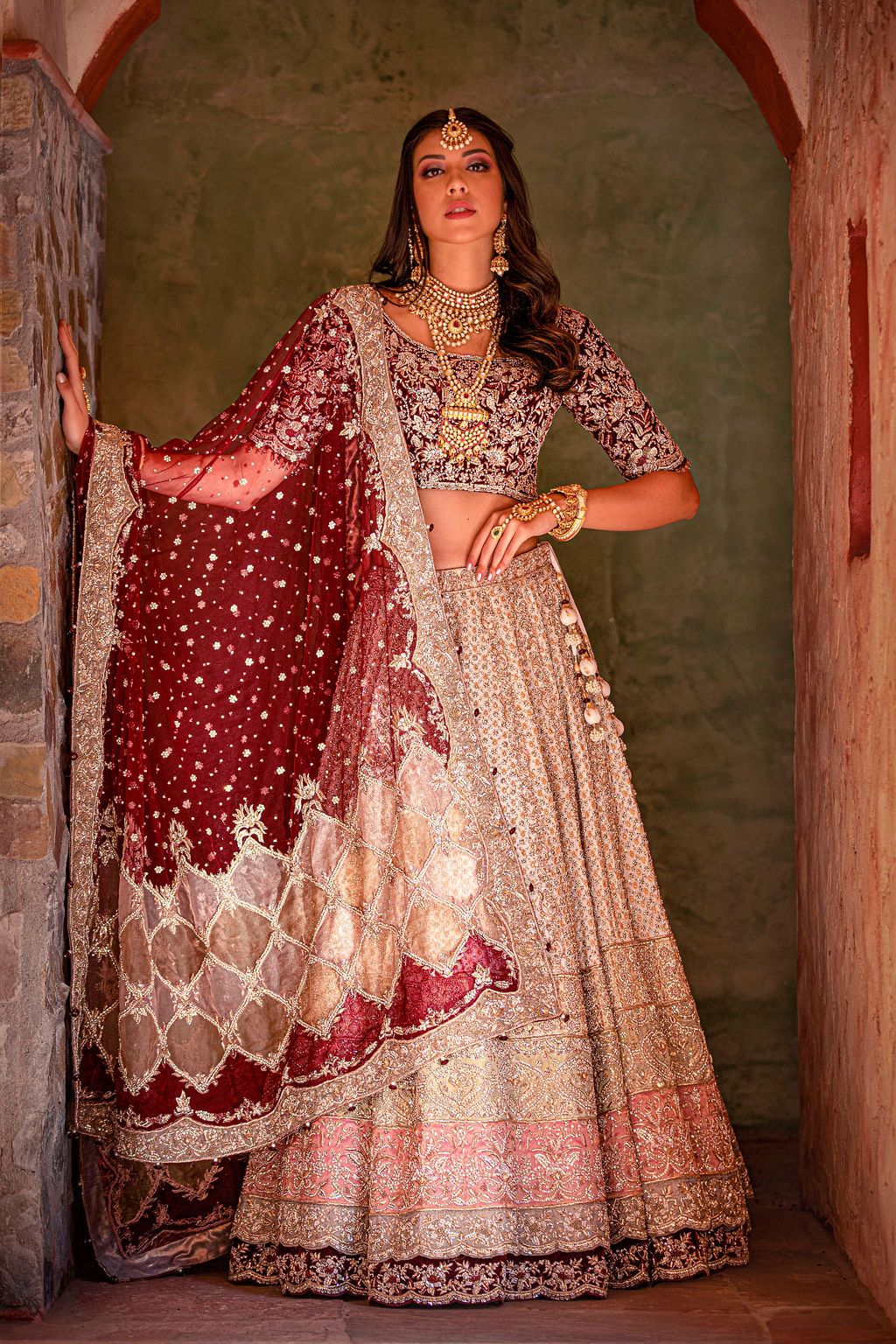 Bridal Kalidar bridal Lehenga