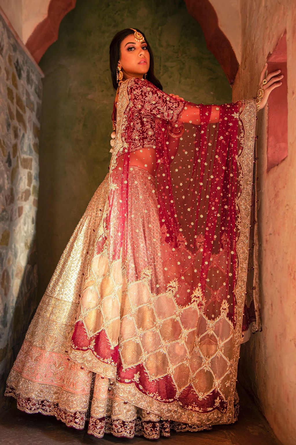 Bridal Kalidar bridal Lehenga
